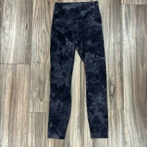 lululemon athletica Black Tie-Dye Leggings